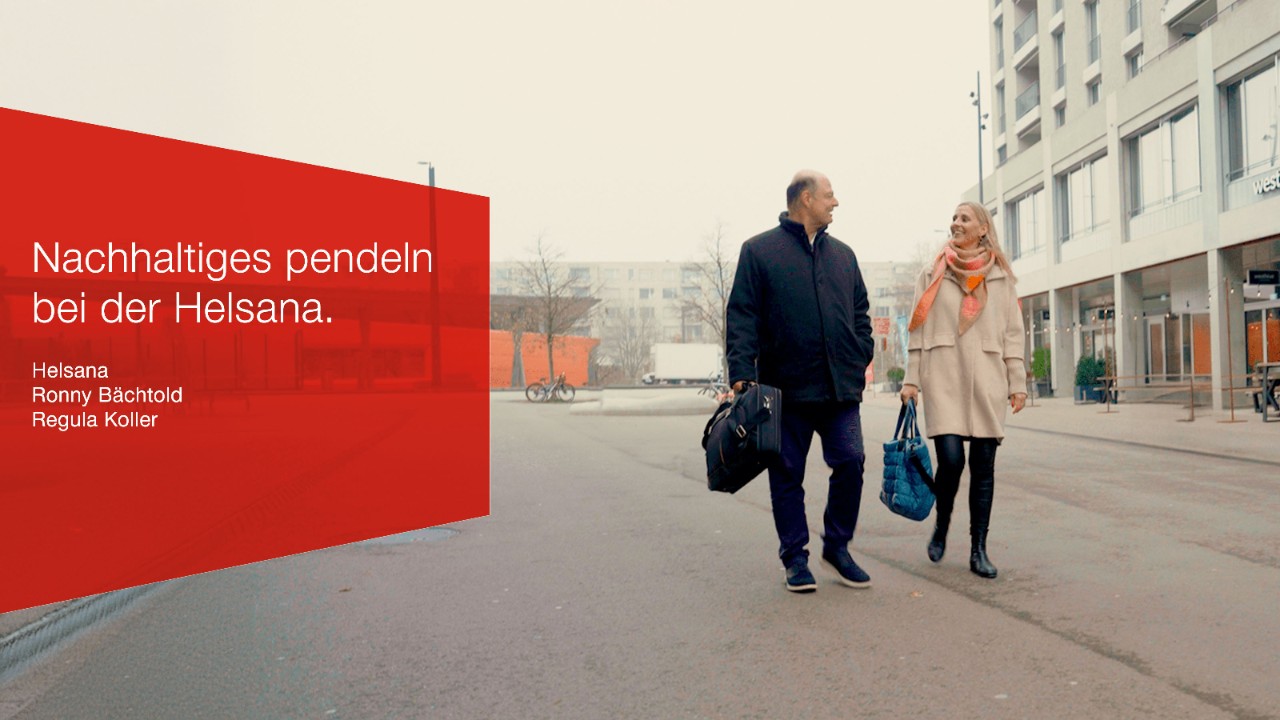 Nachhaltiges pendeln bei der Helsana. 