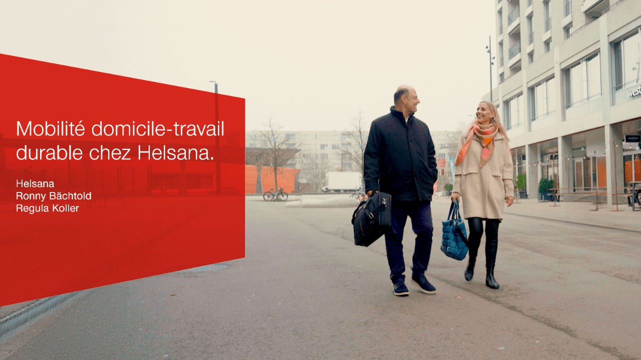 Mobilité domicile-travail durable chez Helsana.